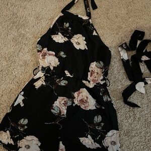 Floral Halter Dress